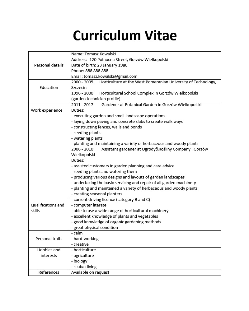 Wzory CV po angielsku - 12 przykładowych CV po angielsku - Speakin.pl